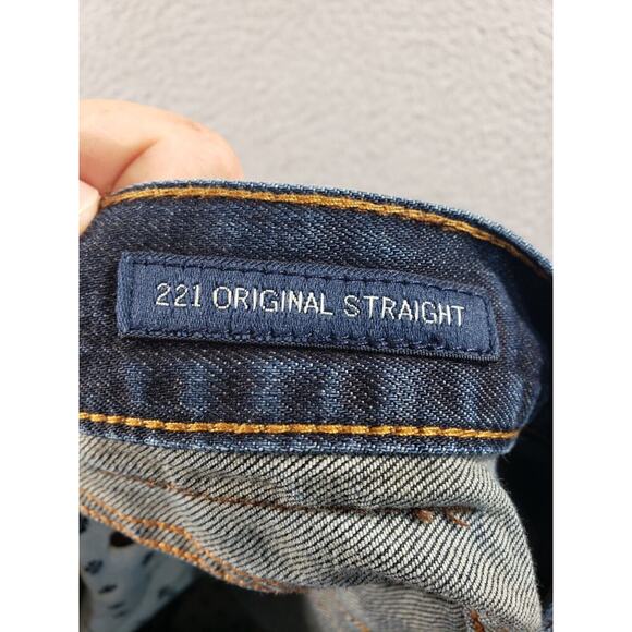 Lucky Brand Jeans Men's 34x30 Blue Denim 221 Original Straight Cotton Stretch - Picture 13 of 16